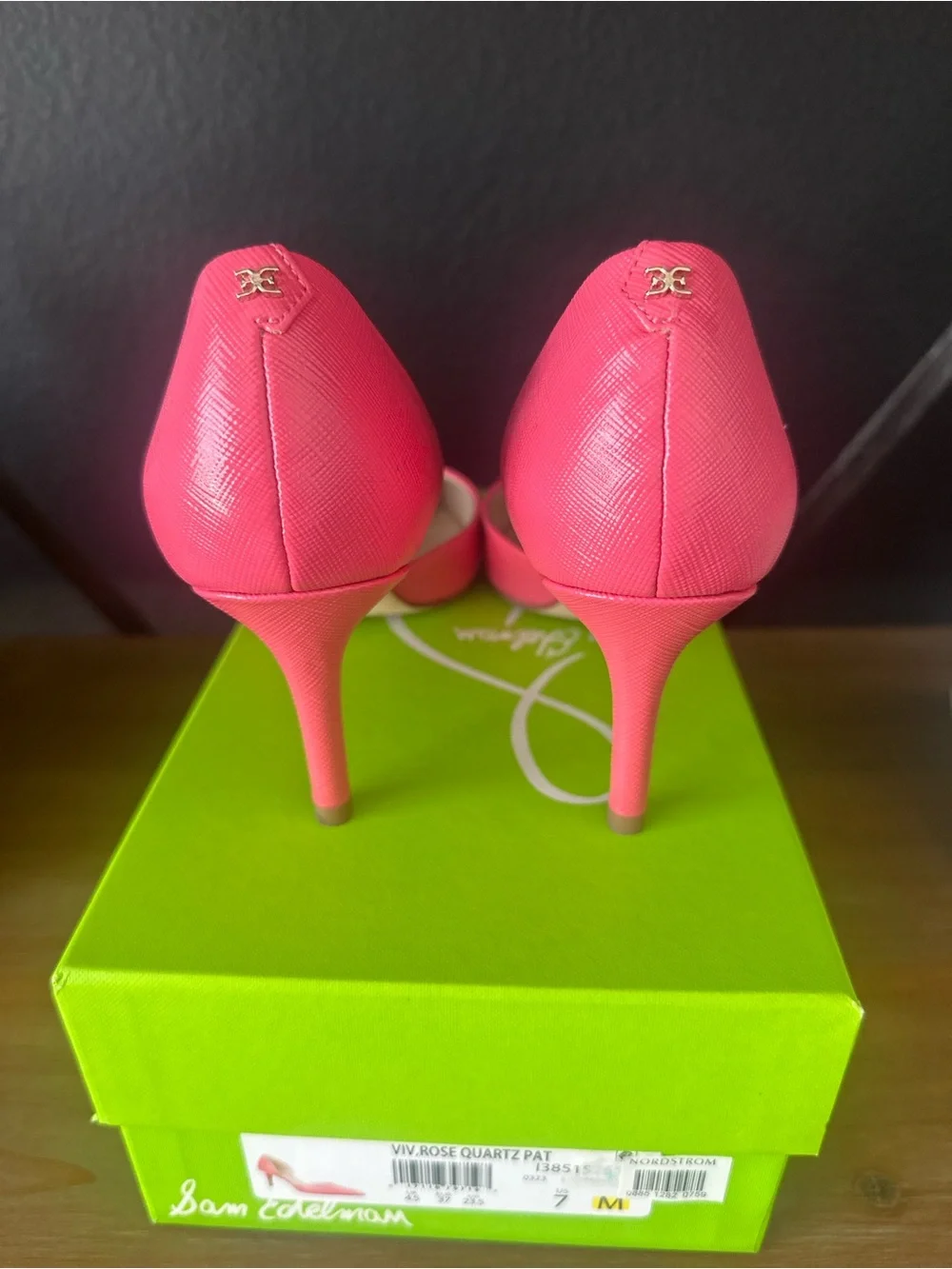 Sam Edelman Women's Rose Pink Pointed Toe Pumps